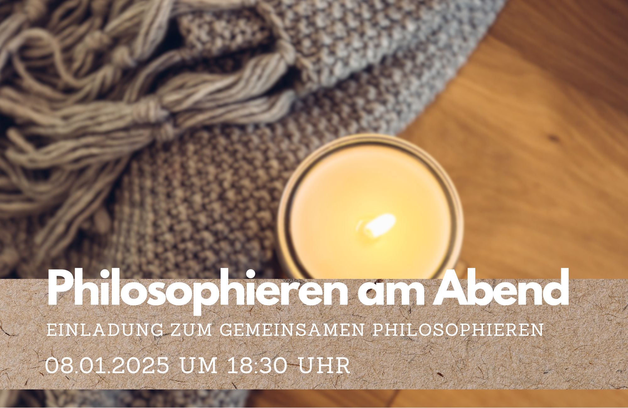 Einladung zum gemeinsamen Philosophieren Januar